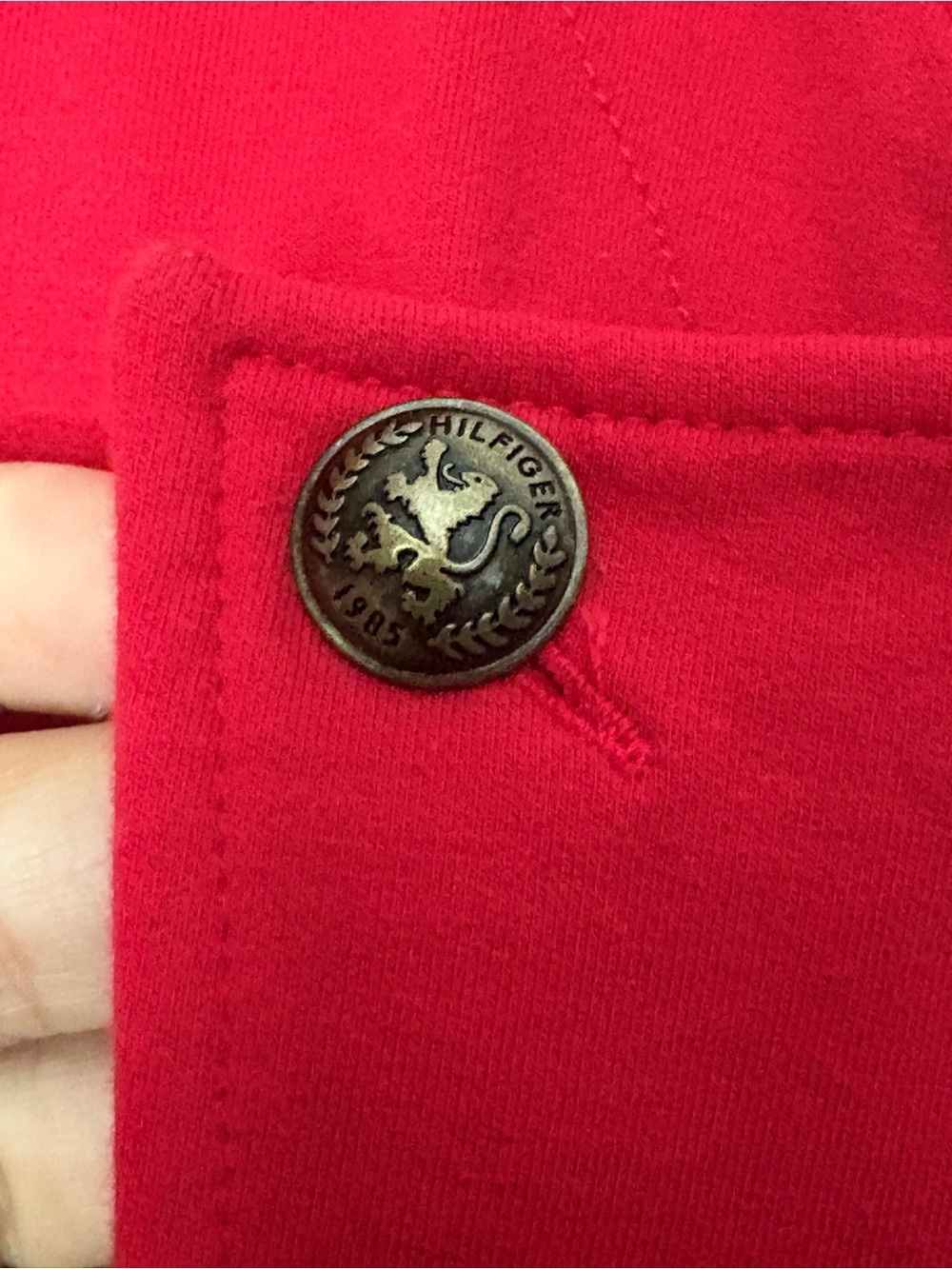 Tommy Hilfiger Women's Red Military-Style Jacket - Picture 5 of 9